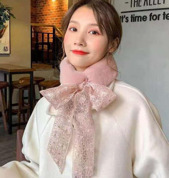 scarves winter korean fur collar bow scarf woman imitation rex hair long ribbon warm windproof neck fashion lace fake f97, Blue;gray
scarves winter korean fur collar bow scarf woman imitation rex hair long ribbon warm windproof neck fashion lace fake f97, Blue;gray