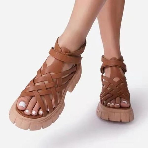 sandals women vintage roman shoes gladiator casual breathable thick-soled outdoor bandage leisure, Black
sandals women vintage roman shoes gladiator casual breathable thick-soled outdoor bandage leisure, Black