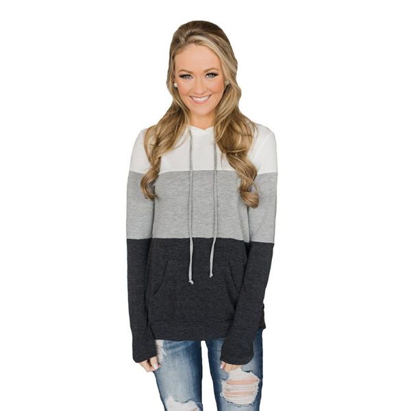 women's hoodies & sweatshirts women casual long sleeve lace-up pockets hood blouses and for stitching clothes, Black
women's hoodies & sweatshirts women casual long sleeve lace-up pockets hood blouses and for stitching clothes, Black