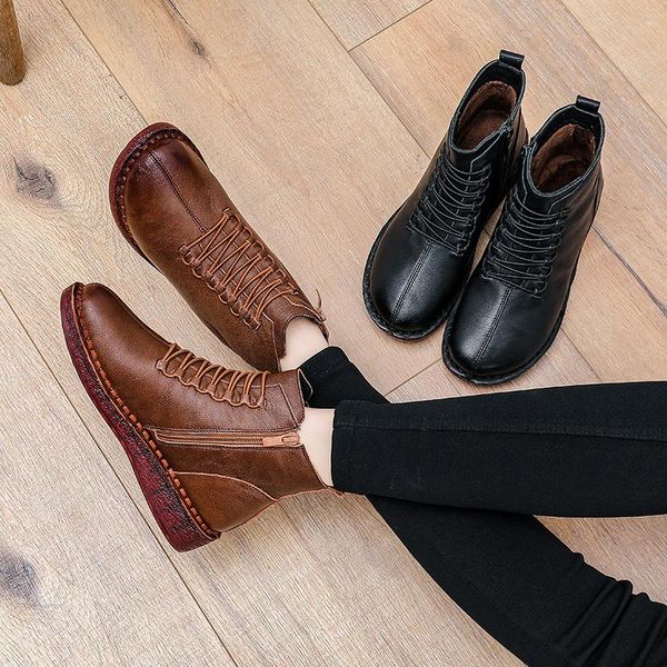 boots aardimi winter women wedges heel ladies genuine leather shoes for woman retro ankle boot female short plush botas de mujer, Black
boots aardimi winter women wedges heel ladies genuine leather shoes for woman retro ankle boot female short plush botas de mujer, Black