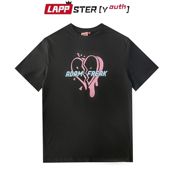 men harajuku heart print graphic shirts summer mens fashions vintage streetwear shirt male korean ees 210420, White;black
men harajuku heart print graphic shirts summer mens fashions vintage streetwear shirt male korean ees 210420, White;black