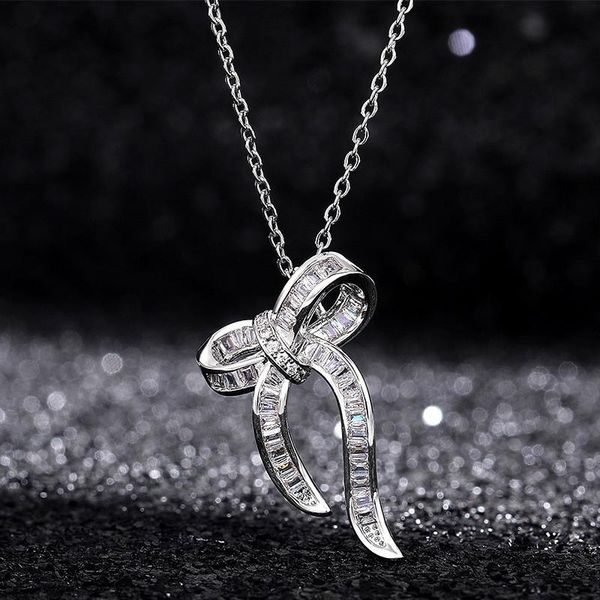 chains wukalo creative bow necklaces women full paved brilliant cubic zirconia delicate female engagement wedding party fashion jewelry, Silver
chains wukalo creative bow necklaces women full paved brilliant cubic zirconia delicate female engagement wedding party fashion jewelry, Silver