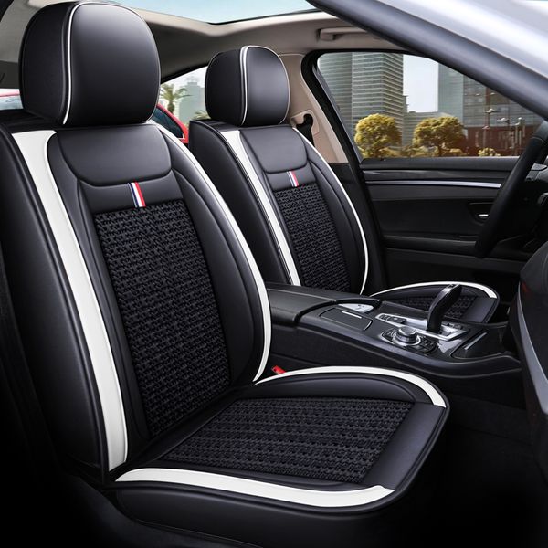 car accessory seat cover for sedan suv durable leather universal five seats set cushion including front and rear covers full covered gray de
car accessory seat cover for sedan suv durable leather universal five seats set cushion including front and rear covers full covered gray de