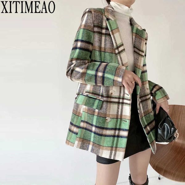 xitimeao women casual blazer jacket office lady pockets plaid suit coat single breasted thickening ladies business blazers 210602, White;black
xitimeao women casual blazer jacket office lady pockets plaid suit coat single breasted thickening ladies business blazers 210602, White;black