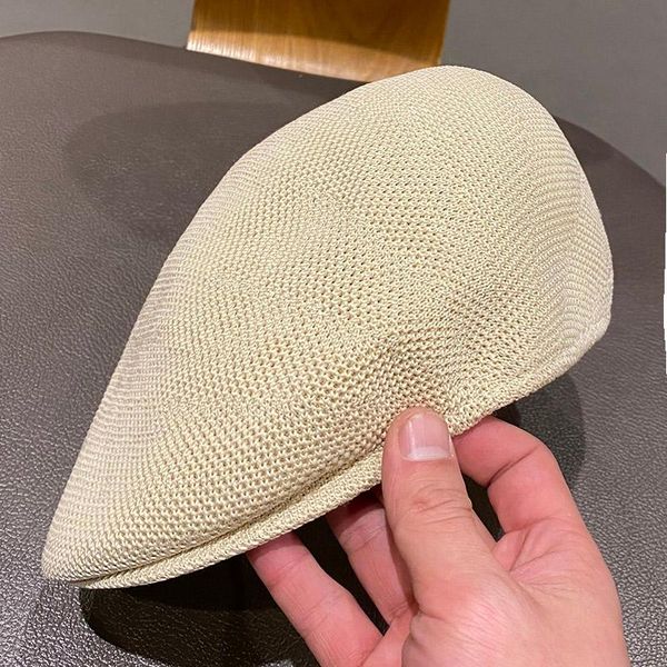 berets thin knitted forward hat women are pure spring and summer all-match beret korean style breathable sunshade fashion cap, Blue;gray
berets thin knitted forward hat women are pure spring and summer all-match beret korean style breathable sunshade fashion cap, Blue;gray