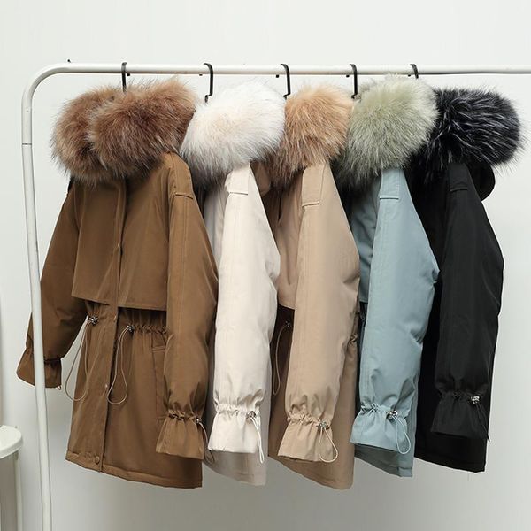 women's down & parkas winter thick warm hooded coat women big fur collar jacket cashmere lining female long snow wear padded clothes, Black
women's down & parkas winter thick warm hooded coat women big fur collar jacket cashmere lining female long snow wear padded clothes, Black