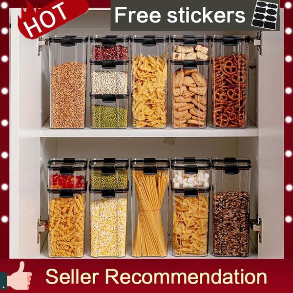 storage bottles & jars 1800ml dry food box containers transparent stackable kitchen spaghetti noodles sealed tank organizers
storage bottles & jars 1800ml dry food box containers transparent stackable kitchen spaghetti noodles sealed tank organizers
