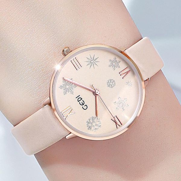 wristwatches quartz round female dial snowflake literal fashion trend temperament casual students waterproof simple watch, Slivery;brown
wristwatches quartz round female dial snowflake literal fashion trend temperament casual students waterproof simple watch, Slivery;brown