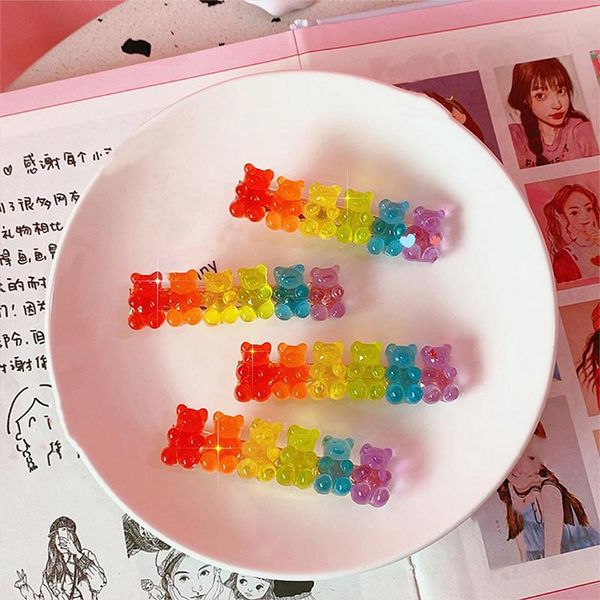 hair accessories 2pcs bear candy color hairpins barrette colorful clip jelly gummy headwear girls women hairpin duckbill, Slivery;white
hair accessories 2pcs bear candy color hairpins barrette colorful clip jelly gummy headwear girls women hairpin duckbill, Slivery;white