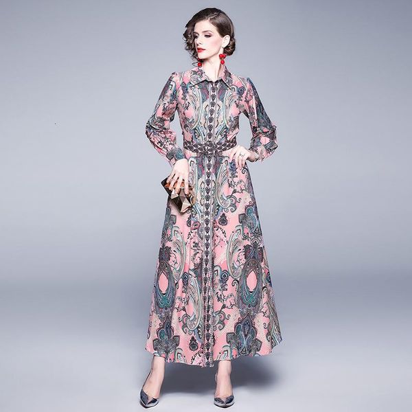 casual dresses runway dress designer 2021 autumn long floral shrit sleeve women lady party maxi pink, Black;gray
casual dresses runway dress designer 2021 autumn long floral shrit sleeve women lady party maxi pink, Black;gray