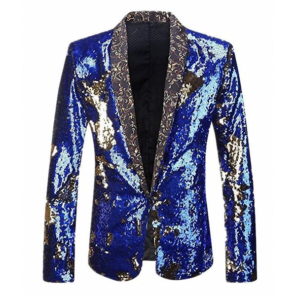 men's suits & blazers mens novelty gradient color sequins blazer jacket for prom dance stylish bar slim fit halloween cosplay, White;black
men's suits & blazers mens novelty gradient color sequins blazer jacket for prom dance stylish bar slim fit halloween cosplay, White;black