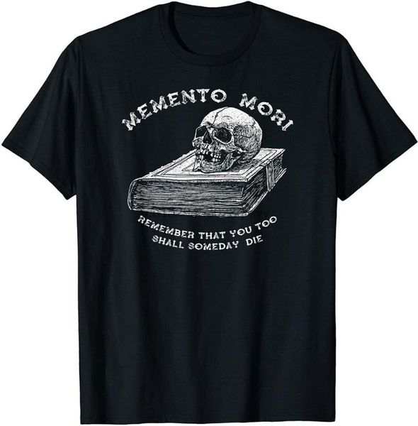 men's t-shirts memento mori - skull on book t-shirt funny black vintage gift for men women, White;black
men's t-shirts memento mori - skull on book t-shirt funny black vintage gift for men women, White;black
