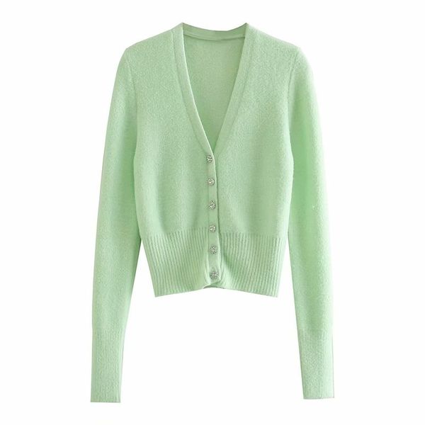 slim girl solid mint soft knitted coats elegant ladies v-neck short sweater sweet female chic diamond button cardigan 210427, White
slim girl solid mint soft knitted coats elegant ladies v-neck short sweater sweet female chic diamond button cardigan 210427, White