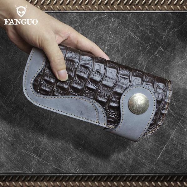 genuine leather crocodile pattern long wallet coin pocket purse card holder bag for men passport cover male clutch wallets, Red;black
genuine leather crocodile pattern long wallet coin pocket purse card holder bag for men passport cover male clutch wallets, Red;black