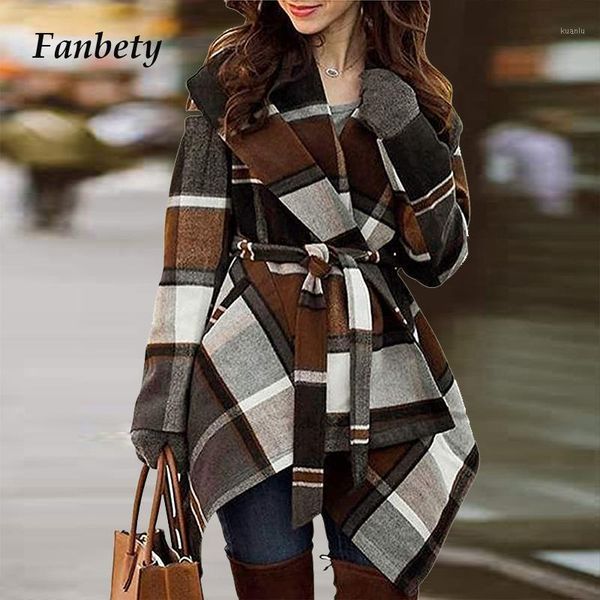 women's jackets autumn winter vintage plaid patchwork wool coat women 2021 spring elegant lace-up belt double breasted jacket office la, Black;brown
women's jackets autumn winter vintage plaid patchwork wool coat women 2021 spring elegant lace-up belt double breasted jacket office la, Black;brown