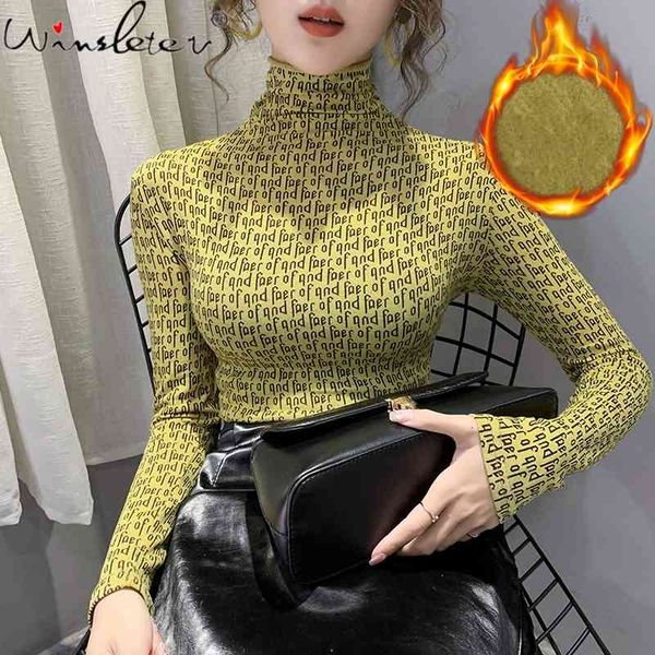 women's t-shirt fall winter korean style graffiti letter women print brushed cotton turtleneck ropa mujer with fleece tees t0, White
women's t-shirt fall winter korean style graffiti letter women print brushed cotton turtleneck ropa mujer with fleece tees t0, White