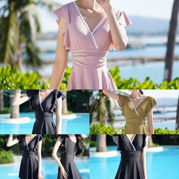 one-piece wind 2021 drs style: new shows women's thin, cover belly, conservative bathing spring beach rort swimsuit2021, White;black
one-piece wind 2021 drs style: new shows women's thin, cover belly, conservative bathing spring beach rort swimsuit2021, White;black
