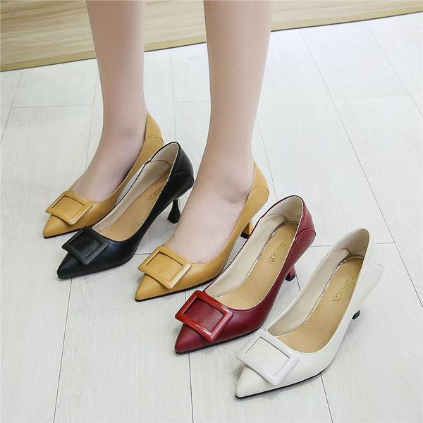 dress shoes 2021 women pumps black high heels 7.5cm lady patent leather thick with autumn pointed single female sandals u28-48
dress shoes 2021 women pumps black high heels 7.5cm lady patent leather thick with autumn pointed single female sandals u28-48