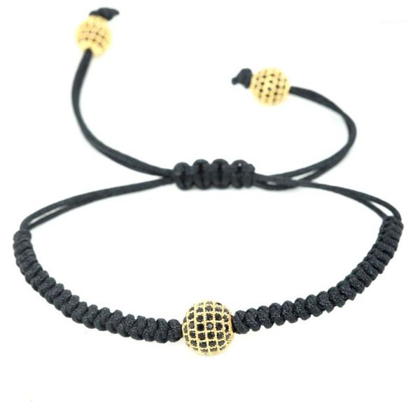 charm bracelets brand fashion bracelets, 10mm micro pave black cz beads handmade braiding macrame bracelet fit men and women,jewelry gift1, Golden;silver
charm bracelets brand fashion bracelets, 10mm micro pave black cz beads handmade braiding macrame bracelet fit men and women,jewelry gift1, Golden;silver