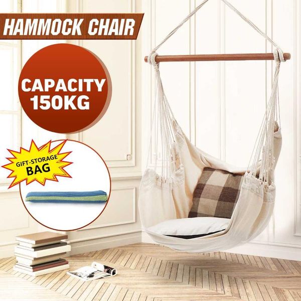 150kg hammock garden hang lazy chair swinging indoor outdoor furniture hanging rope swing seat bed travel camping camp
150kg hammock garden hang lazy chair swinging indoor outdoor furniture hanging rope swing seat bed travel camping camp