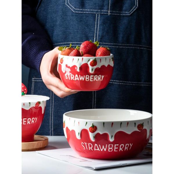 dishes & plates kitchen bar counter supplies bowl single creative personality instant noodle soup ceramica large strawberry rice tableware
dishes & plates kitchen bar counter supplies bowl single creative personality instant noodle soup ceramica large strawberry rice tableware