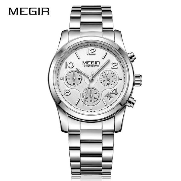 wristwatches megir simple fashion quartz chronograph casual women watches stainless-steel female wrist ladies clock, Slivery;brown
wristwatches megir simple fashion quartz chronograph casual women watches stainless-steel female wrist ladies clock, Slivery;brown