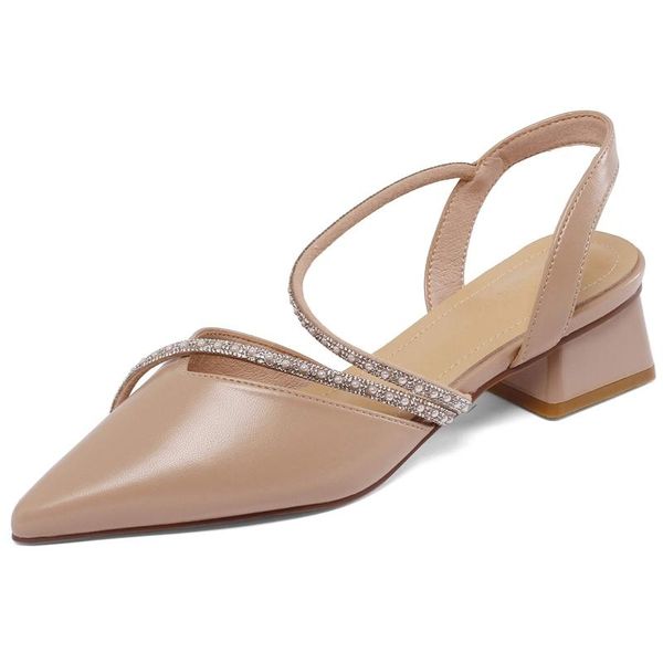 cow genuine pointed toe med heel high street fashion diamond princess style fairly slip on mules sandals women l07, Black
cow genuine pointed toe med heel high street fashion diamond princess style fairly slip on mules sandals women l07, Black