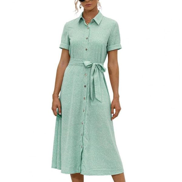 casual dresses summer loose women dress tie waist drop-shaped pattern lapel short sleeve mid-calf for lady pullover, Black;gray
casual dresses summer loose women dress tie waist drop-shaped pattern lapel short sleeve mid-calf for lady pullover, Black;gray