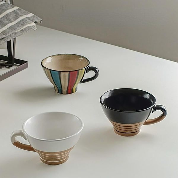 mugs japanese style creative ceramic coffee cup personality retro latte striped breakfast water
mugs japanese style creative ceramic coffee cup personality retro latte striped breakfast water
