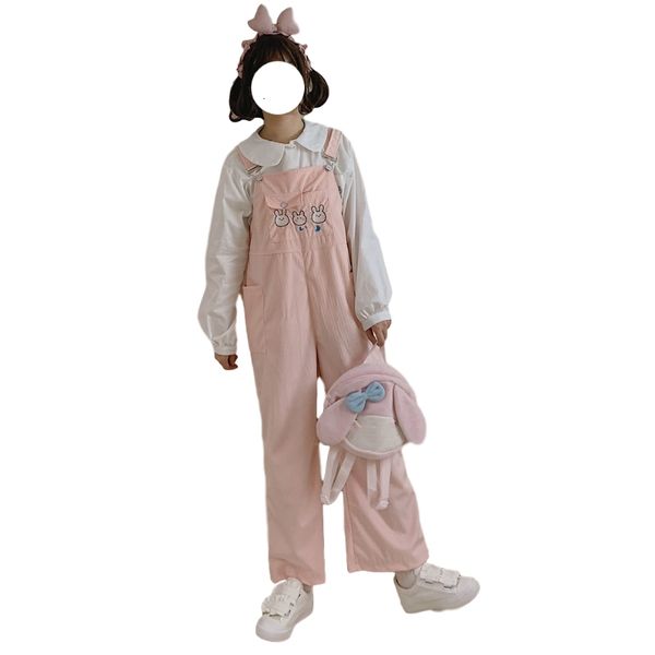 harajuku corduroy strap pants women pink overalls soft girls cute jumpsuits vintage kawaii rabbit suspender wide leg trousers, Black;white
harajuku corduroy strap pants women pink overalls soft girls cute jumpsuits vintage kawaii rabbit suspender wide leg trousers, Black;white