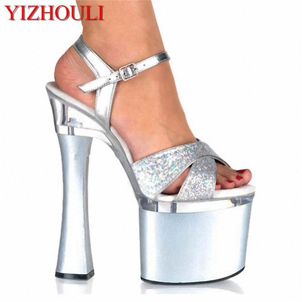 sequined fashion supermodel catwalk 18cm high heels shoes 7 inch womens wedding sandals night club performance star, Black
sequined fashion supermodel catwalk 18cm high heels shoes 7 inch womens wedding sandals night club performance star, Black