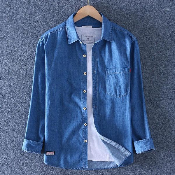 men's jackets and autumn spring cotton long sleeve shirt pure denim casual backing versatile loose coat, Black;brown
men's jackets and autumn spring cotton long sleeve shirt pure denim casual backing versatile loose coat, Black;brown