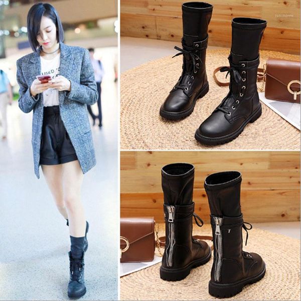 boots women's snow short middle tube chain motorcycle high heel leather, Black
boots women's snow short middle tube chain motorcycle high heel leather, Black