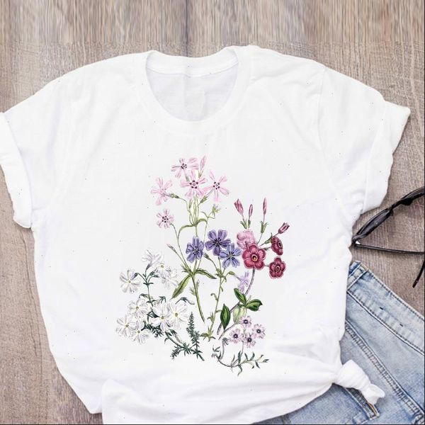 women graphic flower plant 90s print girl short sleeve summer lady t shirt womens clothing tees female, White
women graphic flower plant 90s print girl short sleeve summer lady t shirt womens clothing tees female, White