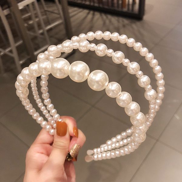 new design big pearl hair band handmade girls hair accessories elegant women headband wedding party bridal hair hoop headdress, Silver
new design big pearl hair band handmade girls hair accessories elegant women headband wedding party bridal hair hoop headdress, Silver