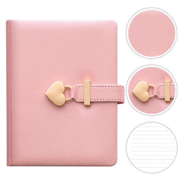 student writing notebook imitation leather notepad simple diary book with lock notepads, Purple;pink
student writing notebook imitation leather notepad simple diary book with lock notepads, Purple;pink
