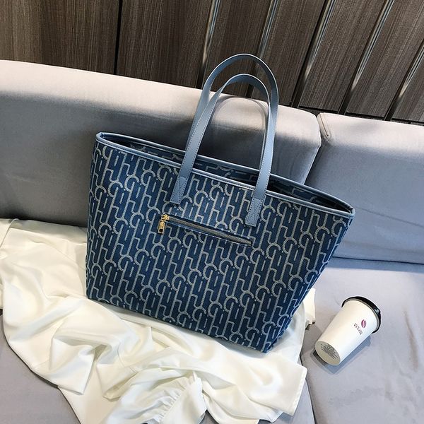 big bag women's new fashion student versatile shoulder denim large capacity canvas hands
big bag women's new fashion student versatile shoulder denim large capacity canvas hands