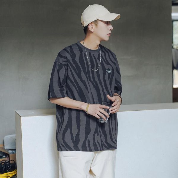 men's t-shirts summer vintage hit color striped men tshirts korean zebra print graphic 3xl oversized short sleeve clothing fashion qual, White;black
men's t-shirts summer vintage hit color striped men tshirts korean zebra print graphic 3xl oversized short sleeve clothing fashion qual, White;black