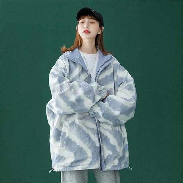 women's jackets korean fashion printing two side wear jacket women casula loose tie-dyed coat ladies 2021 autumn chic pink zip-up outwe, Black;brown
women's jackets korean fashion printing two side wear jacket women casula loose tie-dyed coat ladies 2021 autumn chic pink zip-up outwe, Black;brown