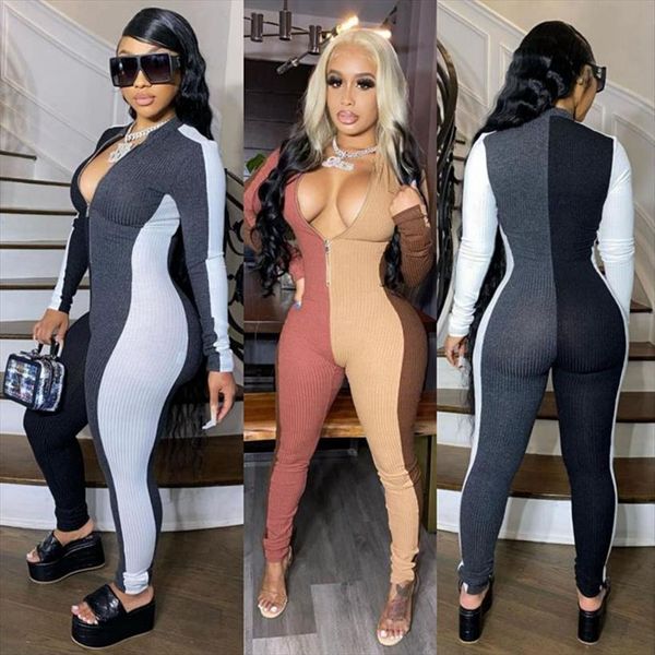 one piece long sleeve women romper bodycon pants korean style fashion clothing party club rompers womens overalls, Black;white
one piece long sleeve women romper bodycon pants korean style fashion clothing party club rompers womens overalls, Black;white