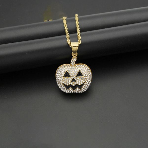 luxury halloween stainless steel skeleton pumpkin pendant necklaces for holiday gift, Silver
luxury halloween stainless steel skeleton pumpkin pendant necklaces for holiday gift, Silver