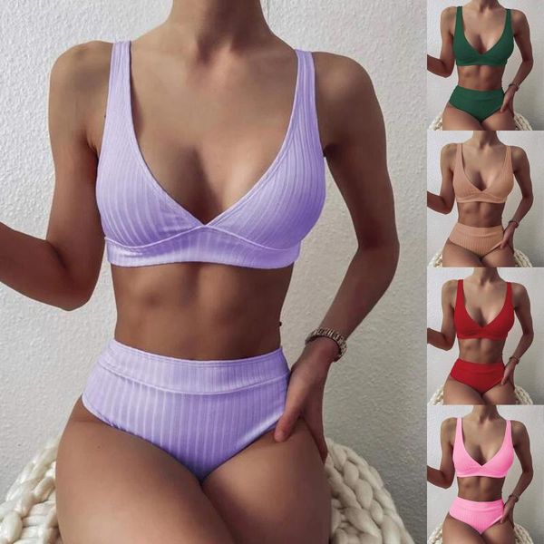 solid ribbed bikinis 2021 mujer high waist swimsuit women v neck swimwear female sport bathing suit stripe biquini bikini women's, White;black
solid ribbed bikinis 2021 mujer high waist swimsuit women v neck swimwear female sport bathing suit stripe biquini bikini women's, White;black