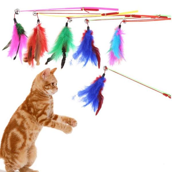 cat toys 20pcs pet toy interactive products colorful feather funny stick sounding bell plastic handle fishing
cat toys 20pcs pet toy interactive products colorful feather funny stick sounding bell plastic handle fishing