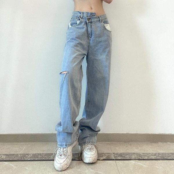 women's jeans women broken holes blue solid high waist loose boyfriend female streetwear casual straight-leg trousers cargo pants
women's jeans women broken holes blue solid high waist loose boyfriend female streetwear casual straight-leg trousers cargo pants