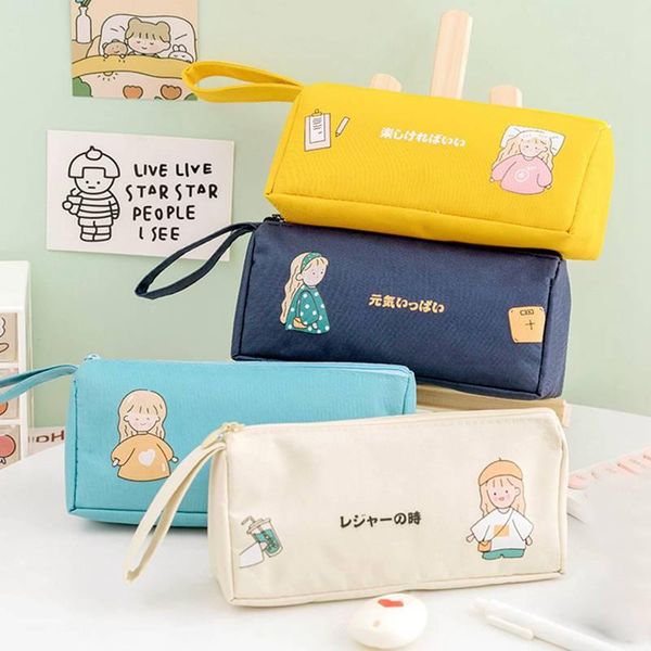canvas pencil case high capacity pen bags cute letter for girls gift school supplies korean stationery storage
canvas pencil case high capacity pen bags cute letter for girls gift school supplies korean stationery storage