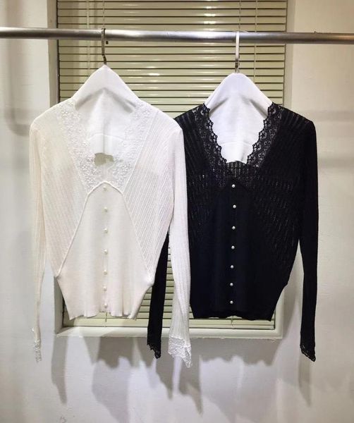 women's sweaters women wool knit sweater 2021 spring casual lace patchwork v-neck stretchy shirts fashion white / black knitting slim t
women's sweaters women wool knit sweater 2021 spring casual lace patchwork v-neck stretchy shirts fashion white / black knitting slim t