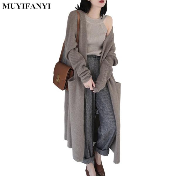 women's sweaters 2021 korean style fashion women long cardigan autumn winter loose casual sleeve knitted coat, White;black
women's sweaters 2021 korean style fashion women long cardigan autumn winter loose casual sleeve knitted coat, White;black
