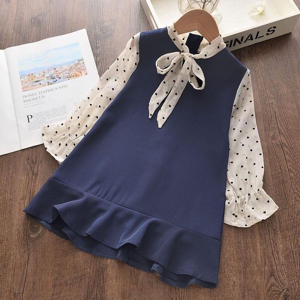 girl's dresses girls casual 2021 summer kids costumes polka dot sleeve chiffon princess vestidos bowtie children clothing 3-7y, Red;yellow
girl's dresses girls casual 2021 summer kids costumes polka dot sleeve chiffon princess vestidos bowtie children clothing 3-7y, Red;yellow