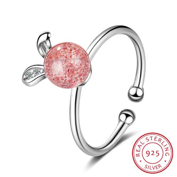 cluster rings real 925 sterling silver pink strawberry crystal for women opening adjustable ring jewelry girls birthday gift, Golden;silver
cluster rings real 925 sterling silver pink strawberry crystal for women opening adjustable ring jewelry girls birthday gift, Golden;silver