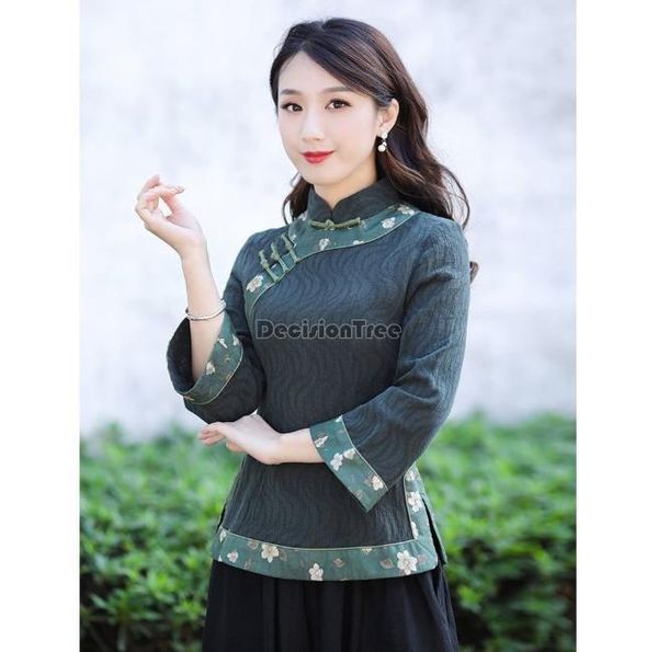 ethnic clothing 2021 traditional chinese women tang suit retro daily cheongsam qipao cotton linen chiffon blouse floral print shirt, Red
ethnic clothing 2021 traditional chinese women tang suit retro daily cheongsam qipao cotton linen chiffon blouse floral print shirt, Red